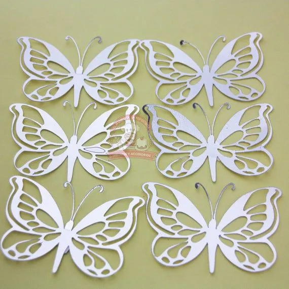 Mariposa Decorativa De Cake Topper Color Plateado (6 PIEZAS) – El Mundo de  la Repostería