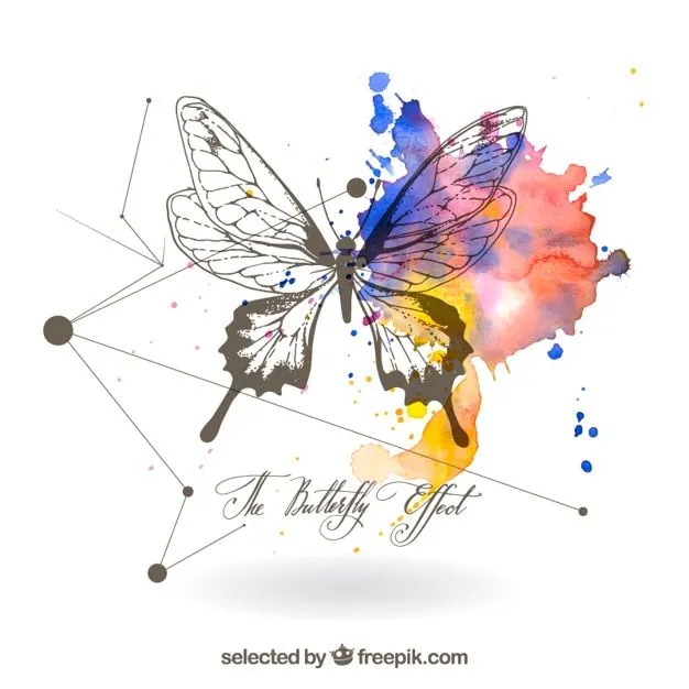 Mariposa dibujada a mano | Descargar Vectores gratis