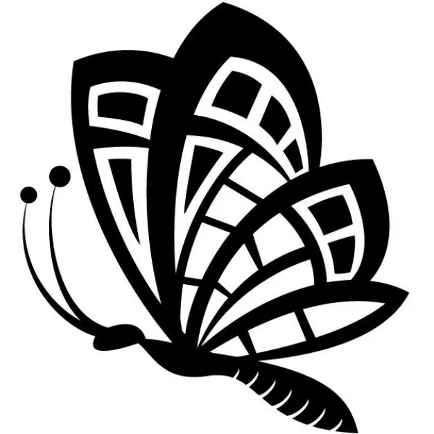 Mariposa dibujo clip art negro | Clipart Panda - Free Clipart Images