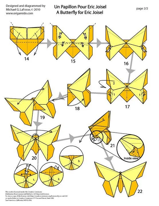 Diagrama mariposa papiroflexia - Imagui