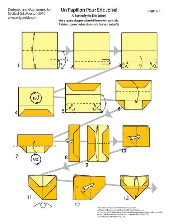 Mariposa origami - Imagui