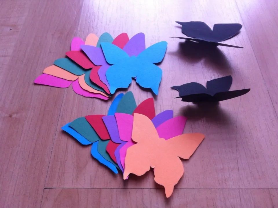 Para Peques y Grandes: DIY DECORACIÓN:Mariposas 3D