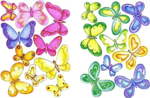 De Mariposas Infantiles Para Imprimir Imagenes De Mariposas Coloridas