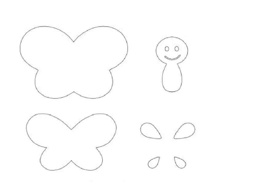 Como hacer mariposas de fieltro | Manualidades On