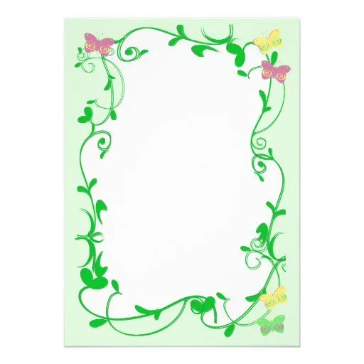 Mariposas en fondo verde claro comunicado personalizado de Zazzle.