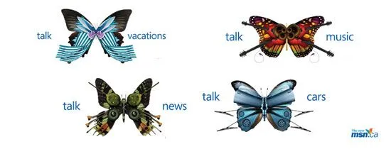 famosa mariposa del logo de msn ha sido utilizada para una campana de ...