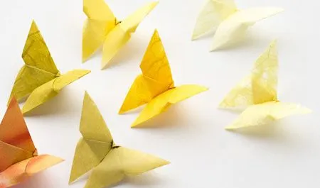 Como hacer mariposas en origami - Imagui