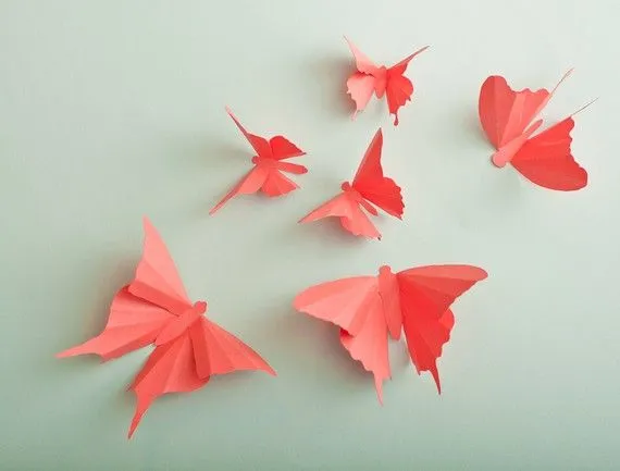 Mariposa de papel - Imagui