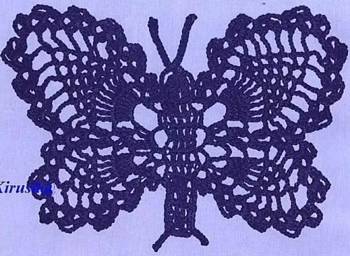 Mariposas tejidas al crochet patrones - Imagui