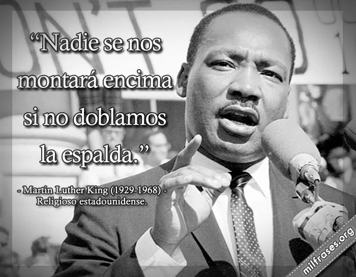 Martin Luther King, religioso y activista estadounidense ...