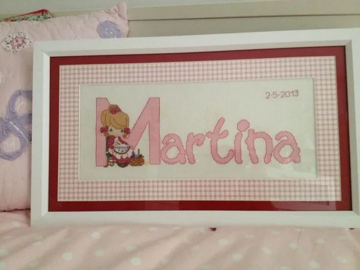 Martina | NOMBRES PUNTO DE CRUZ | Pinterest
