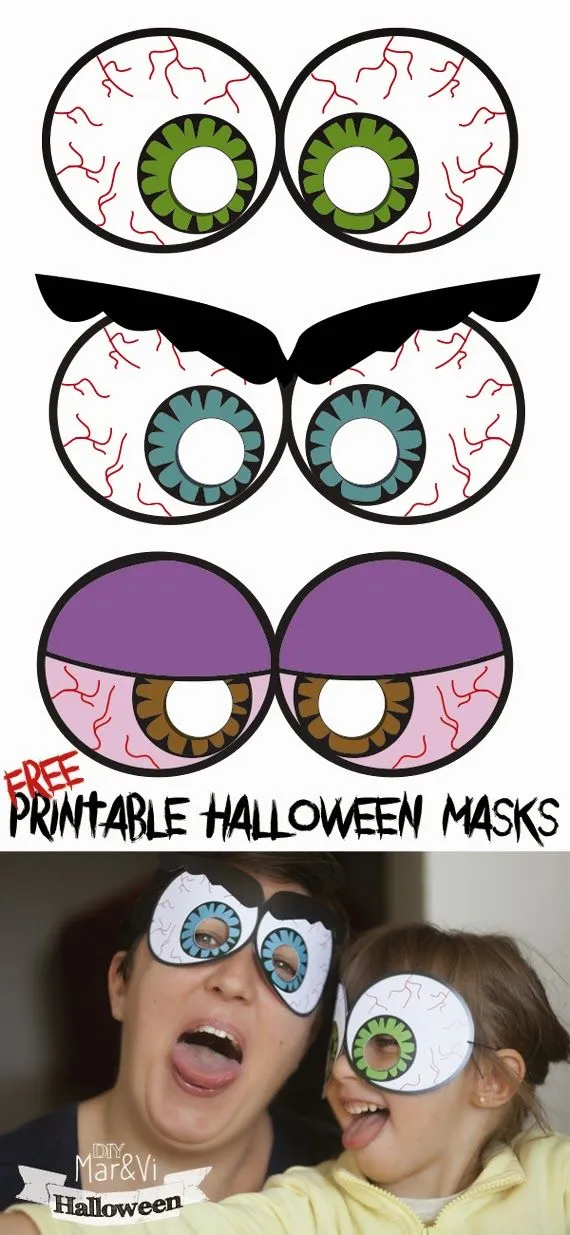 Mar&Vi Blog: Máscaras de Halloween para imprimir gratis