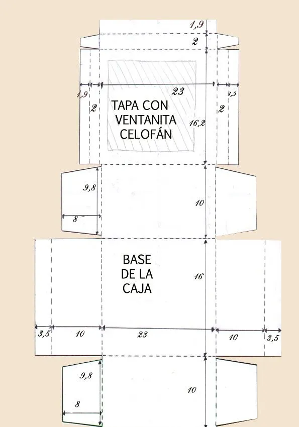 Mary French: Caja para 6 cupcakes