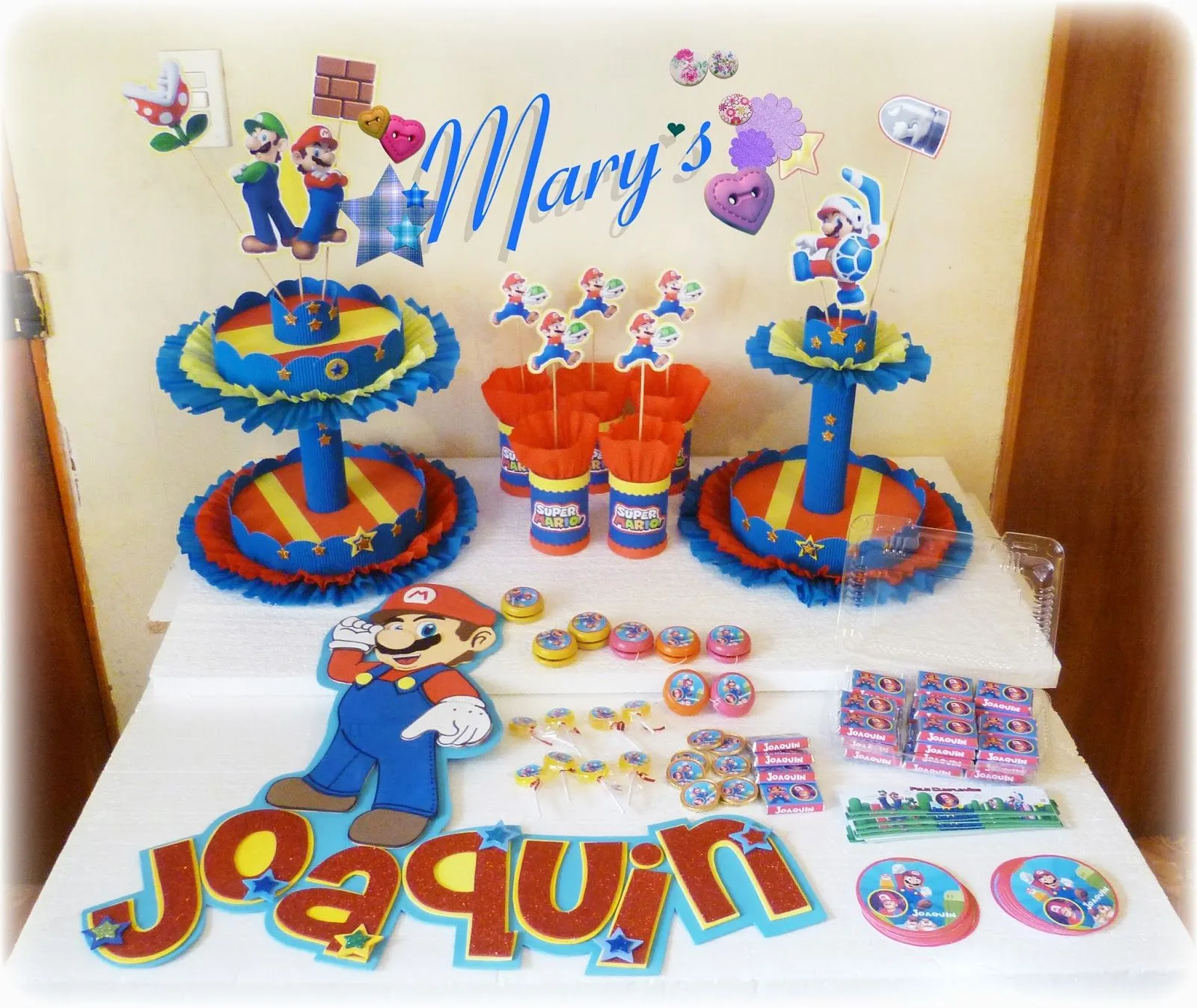 Mary´s Creaciones: Cumpleaños Mario Bros