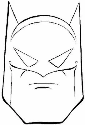 Mascara de batman para colorear - Imagui