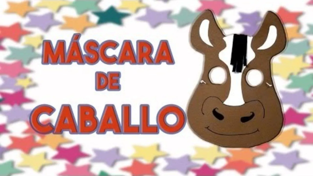 Cómo hacer una máscara de caballo | Manualidades Carnaval para niños