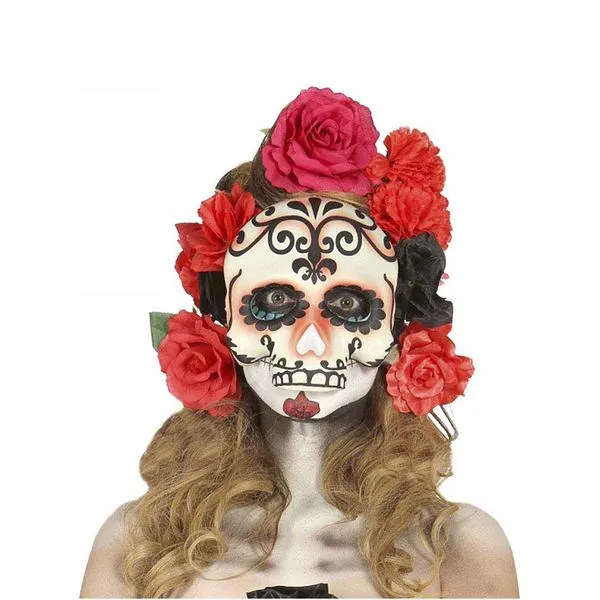 Máscara de Calavera Catrina Mexicana Máscaras de esqueletos y ...