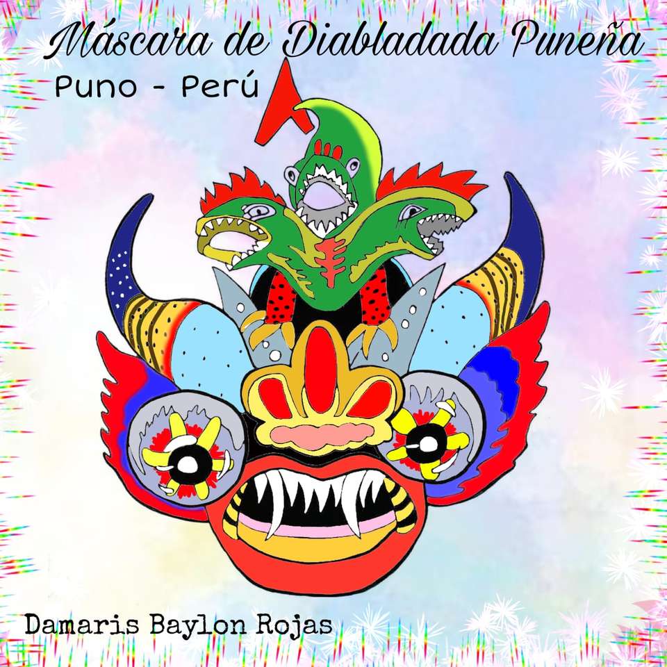 MÁSCARA DE DIABLADA PUNEÑA - rompecabezas en línea