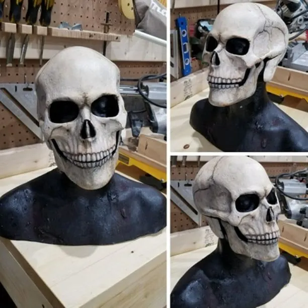 Máscara De Halloween Móvil De Cabeza Completa Calavera Decoración De Terror  Miedo Cosplay Fiesta 2022 Casco De Casa de los Tesoros | Bodega Aurrera en  línea