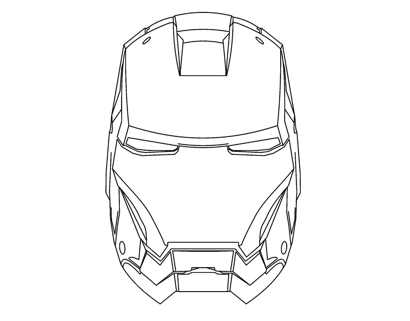 Dibujo para colorear iron man - Imagui