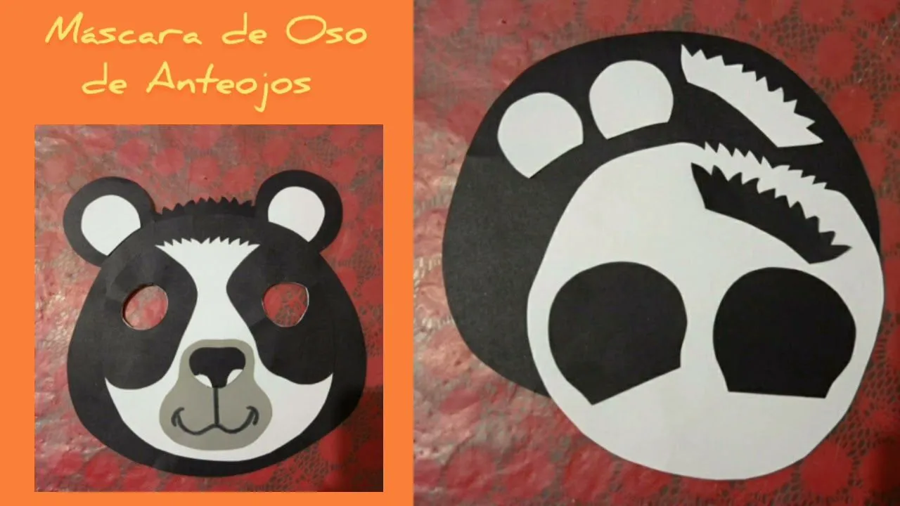 Máscara de Oso de Anteojos / Arte - YouTube