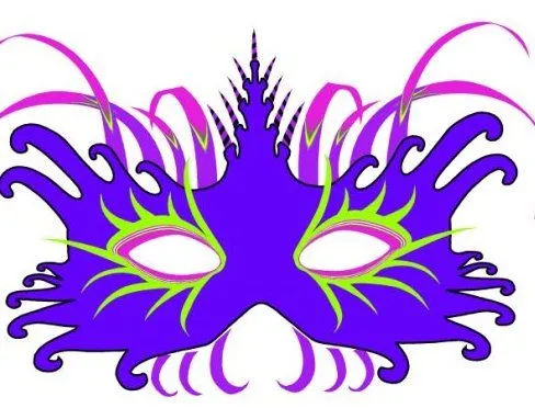 Máscaras y antifaces de carnaval para imprimir