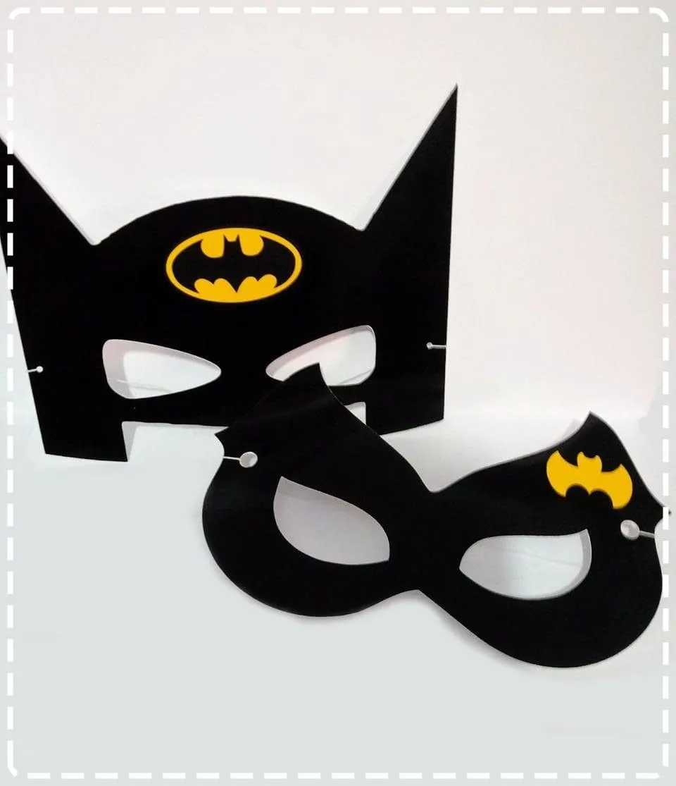 Máscaras Batman e batgirl | Elo7 Produtos Especiais | Fiesta de batman,  Fiesta de cumpleaños batman, Cumpleaños batman