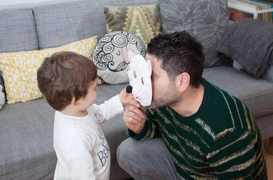 Máscaras de oso polar -Manualidades Infantiles