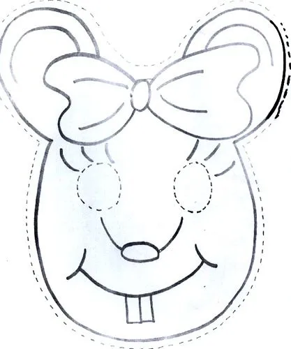 Mascaras de ratoncitas - Imagui