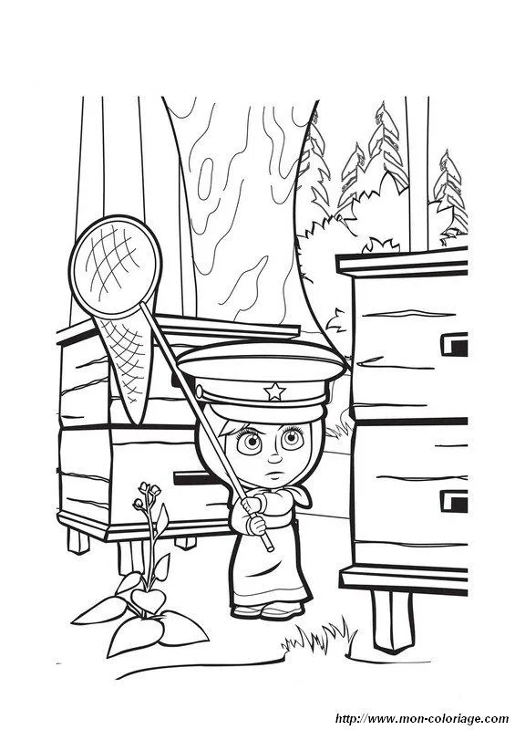 masha e orso Colouring Pages (page 3)