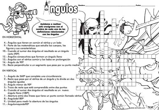 JUGUEMOS CON LAS MATEMATICAS: crusigramas ,