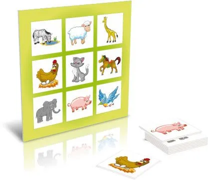 Material didactico - Familia de palabras - Loteria de animales