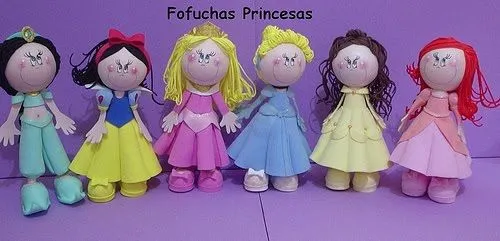 Con este material puedes hacer estas fofuchas princesas bien para ...