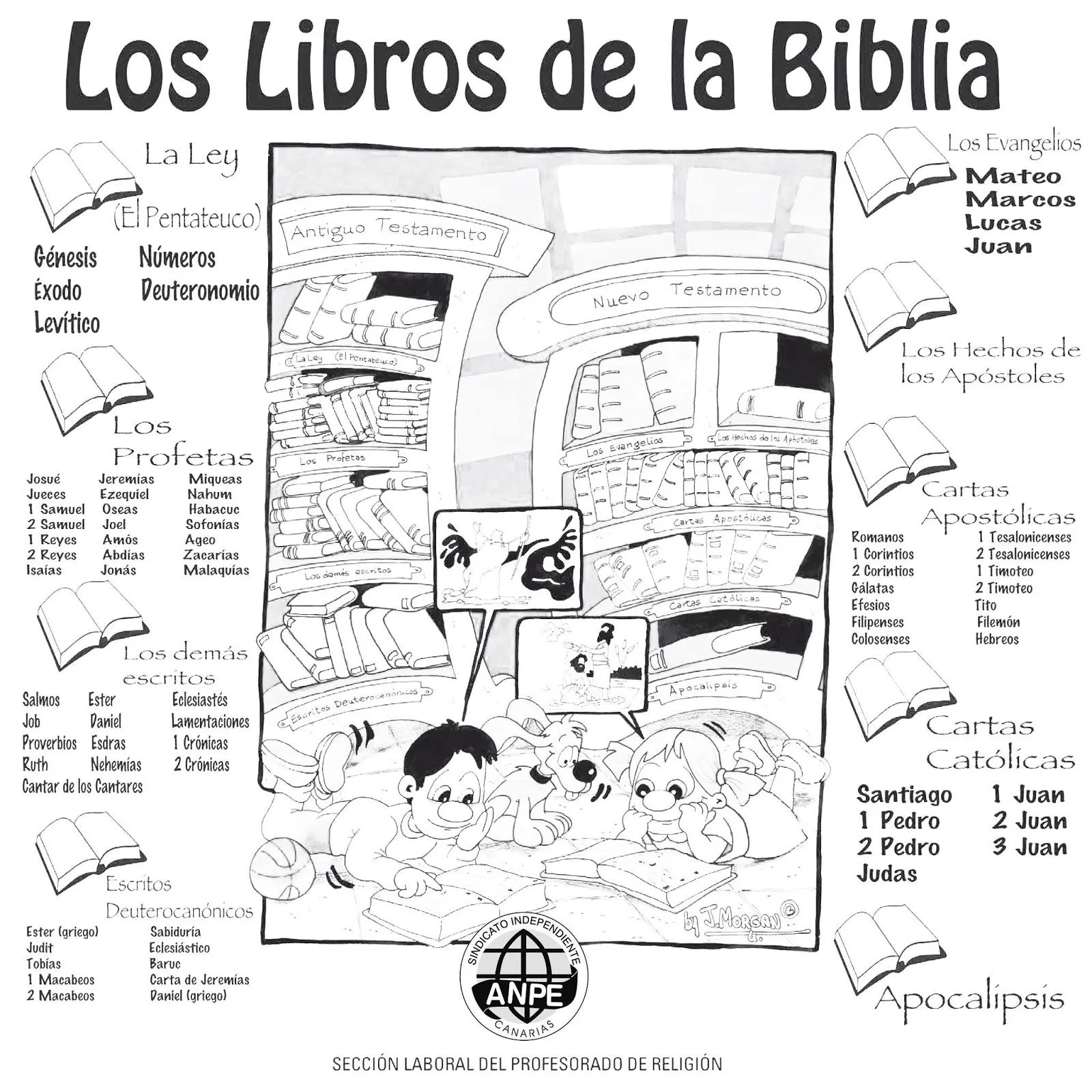 MATERIALES DE RELIGIÓN CATÓLICA: Los Libros de la Biblia. Morgan ...