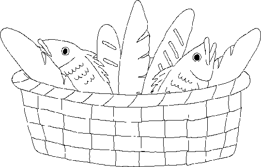 MATERIALES DE RELIGIÓN CATÓLICA: Panes y peces.