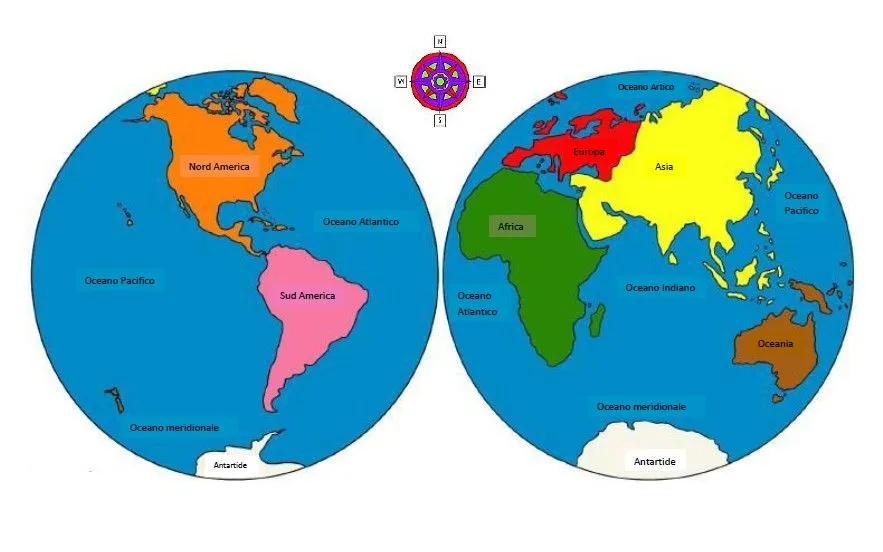 Materiali stampabili per l'incastro del planisfero Montessori – Lapappadolce