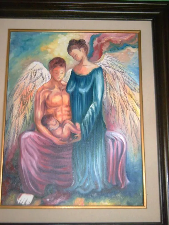 maternidad de angeles Hector Antonio Romero Herrera - Artelista.com