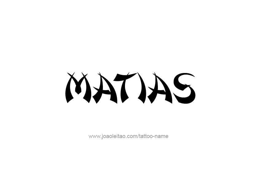 Matias Name Tattoo Designs