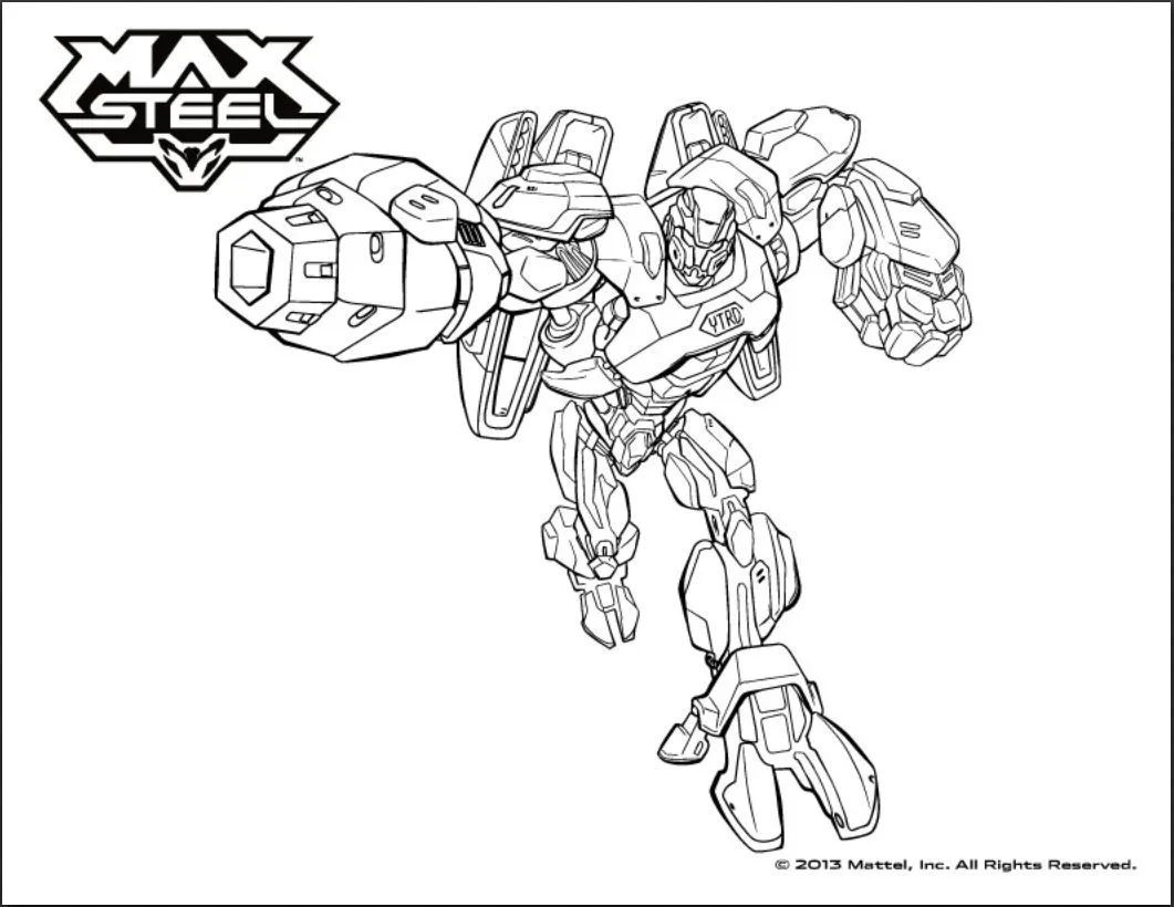 Max Steel Coloring Pages Car Tuning