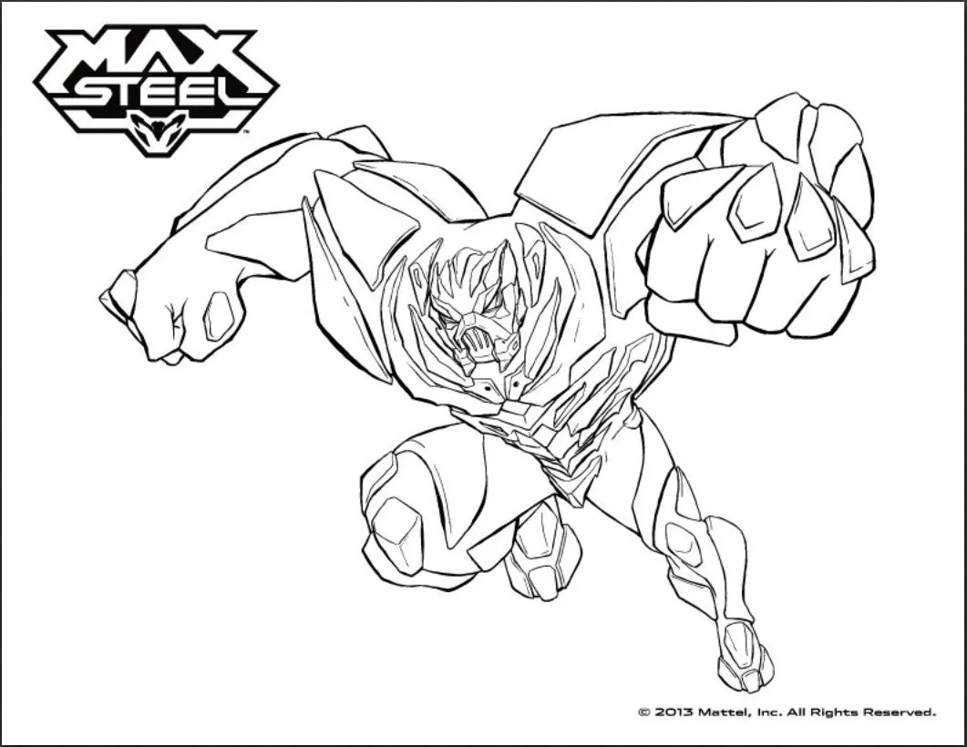 max steel im?genes Colouring Pages