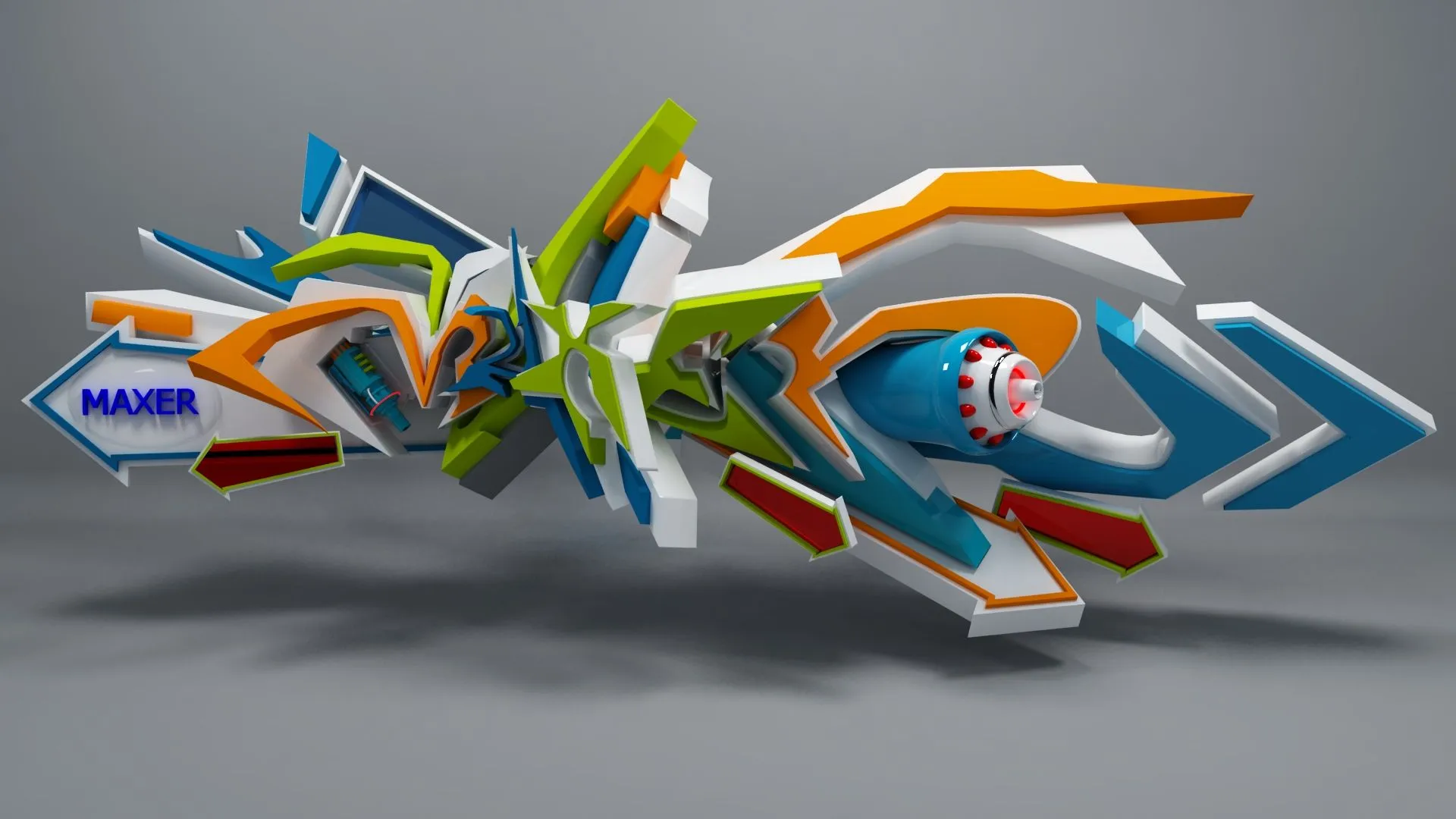 maxer 3d graffiti by anhpham88 on DeviantArt