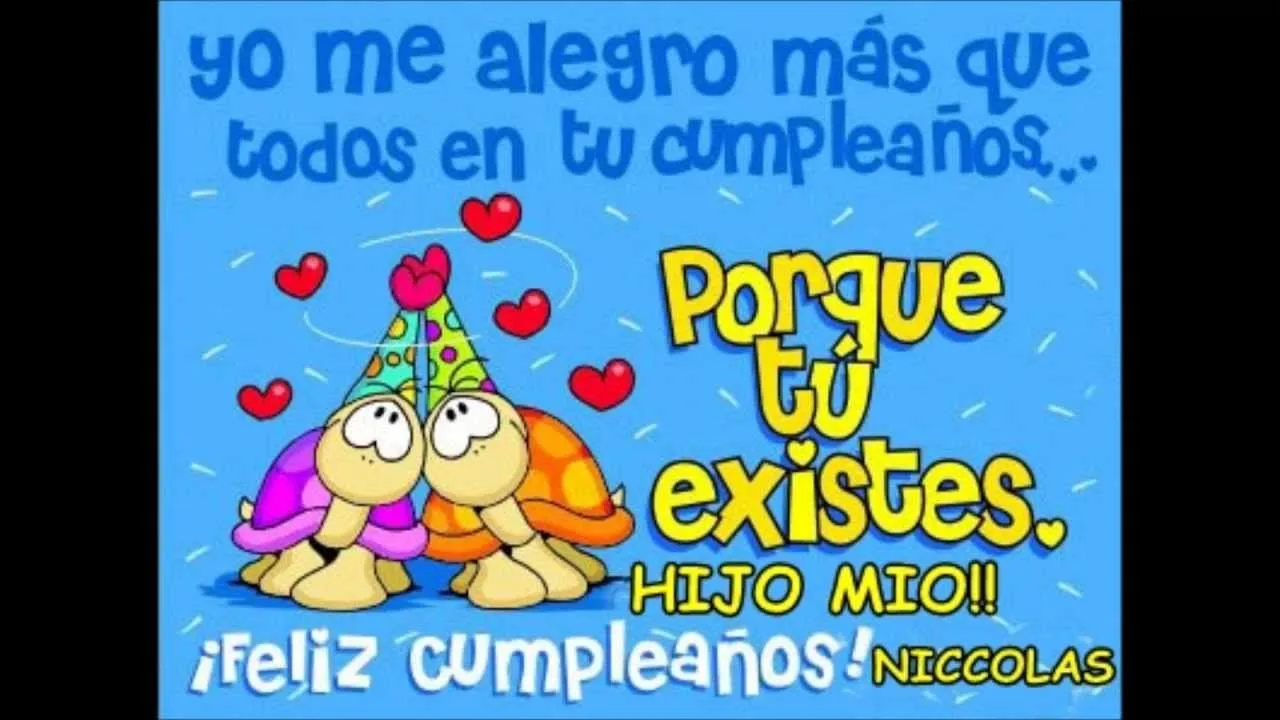 Feliz Cumpleaños Para Un Hijo