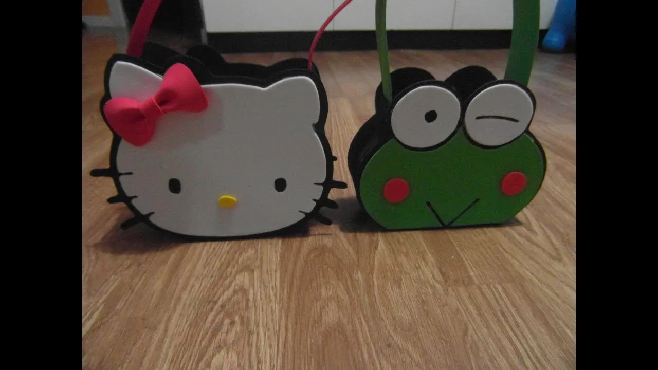 MANUALIDADES :como hacer bolso (dulcero) keroppi amigo Hello kitty ...