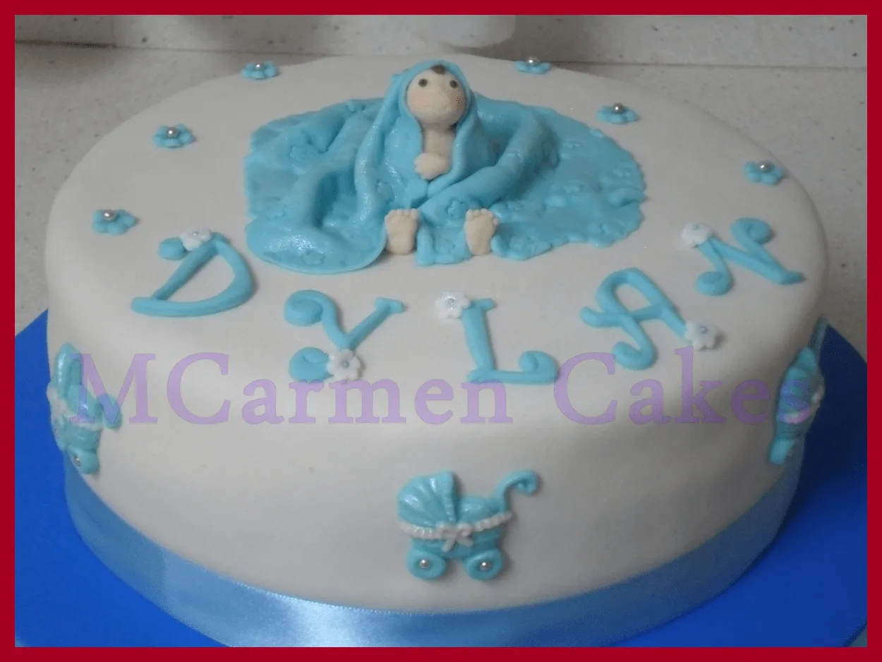 MCarmen Cakes: Tarta Baby Shower para Dylan.