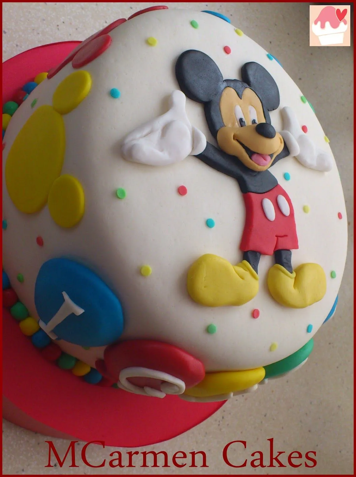 MCarmen Cakes: Tarta Mickey Mouse sin gluten.