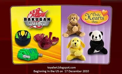 McDonalds Bakugan juguetes Happy Meal 2010