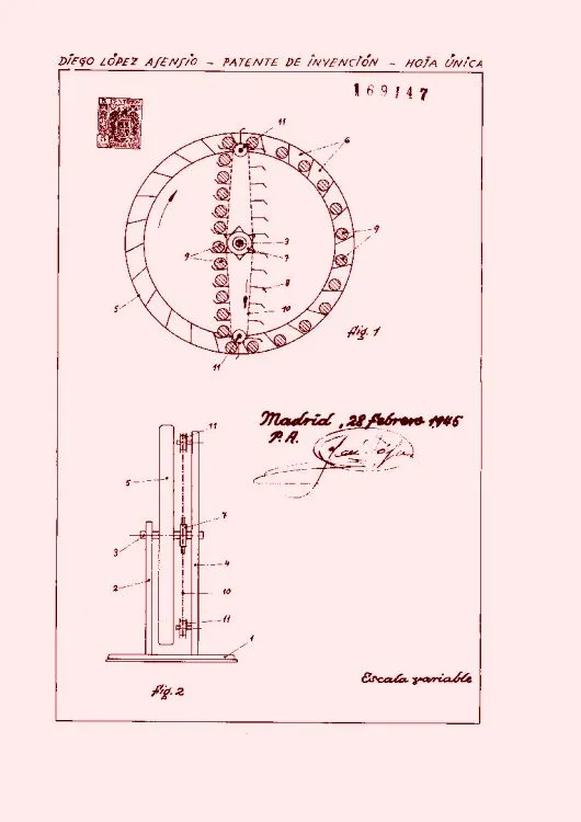 Mecanismo generador de movimiento continuo (16 de abril de 1945).