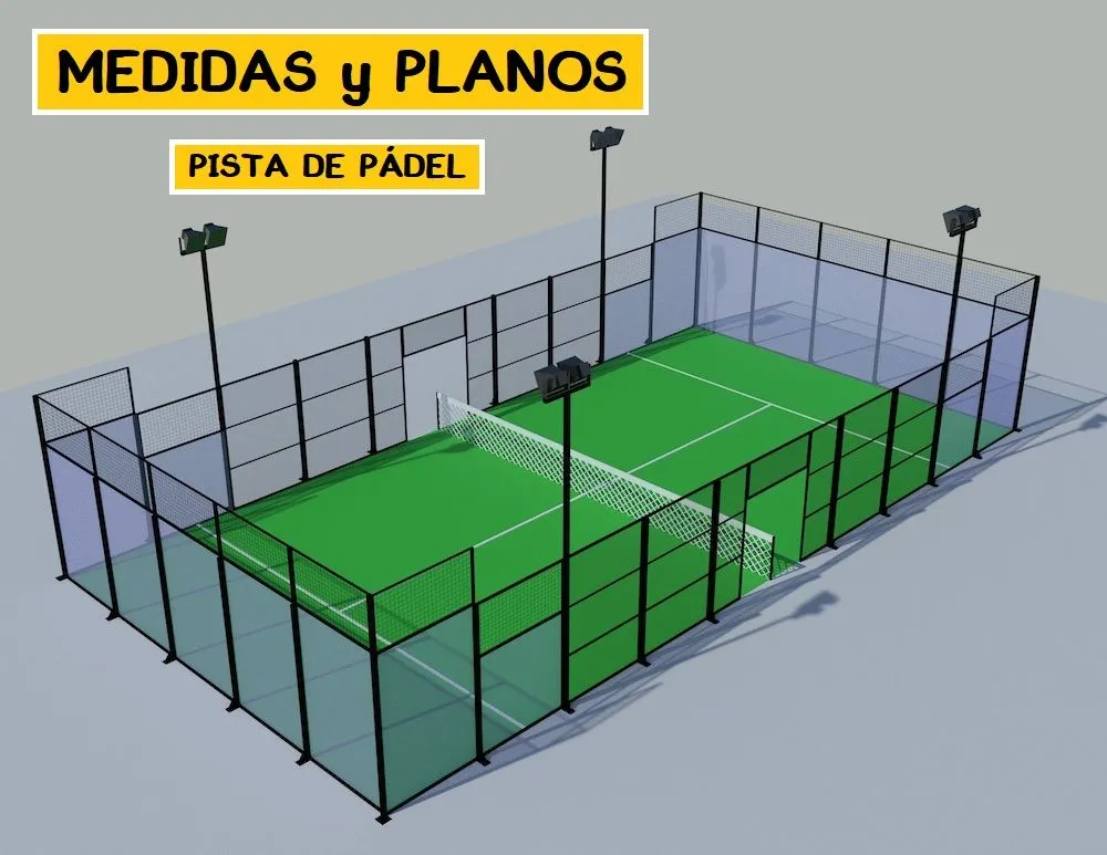 MEDIDAS y dimensiones 【PLANOS: construir pista】 | PadelStar