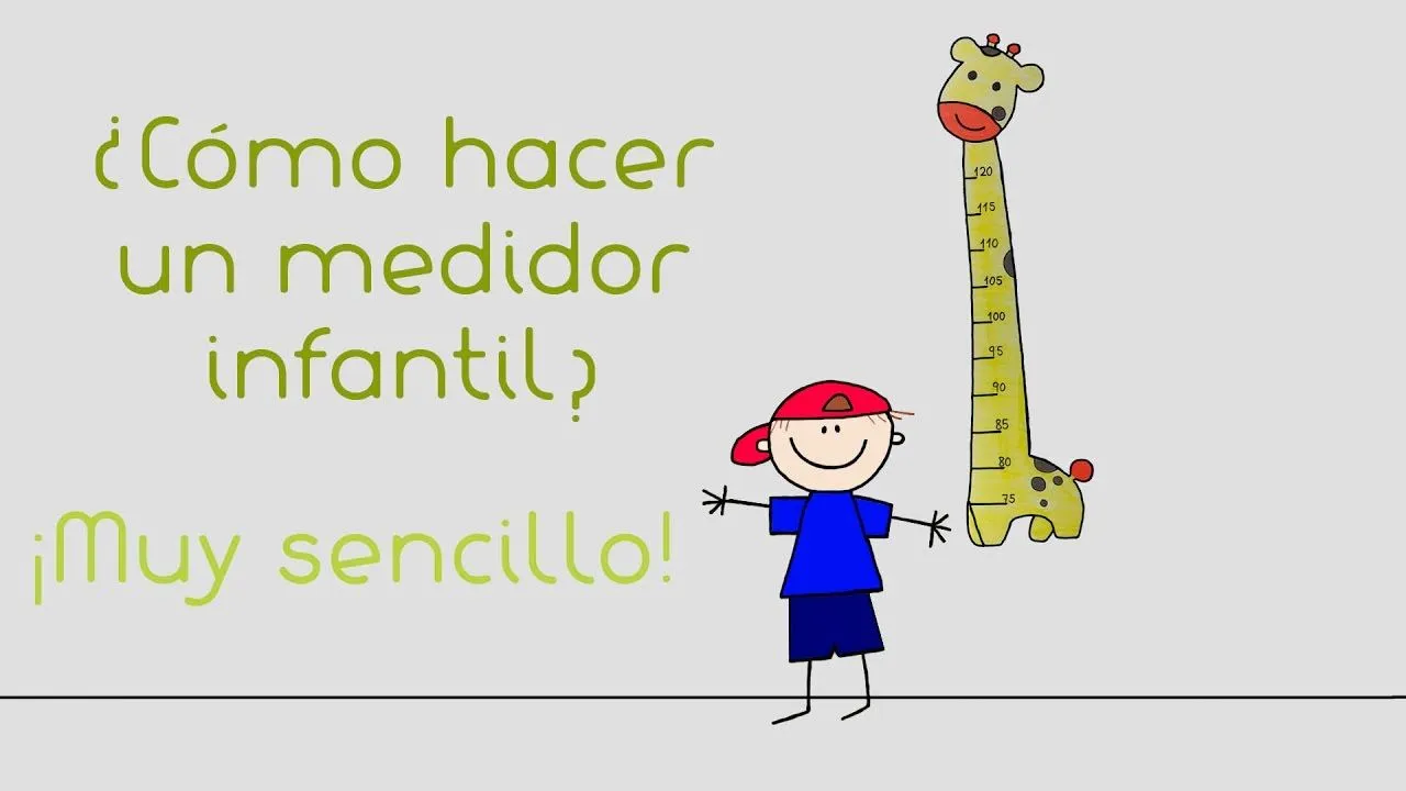 Como hacer un medidor infantil (ecónomico y muy fácil) - YouTube