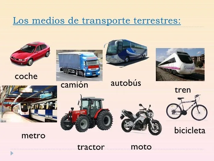 Los medios de transporte